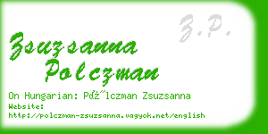 zsuzsanna polczman business card